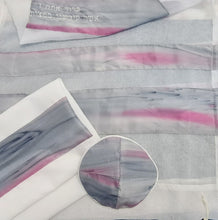 Load image into Gallery viewer, Pink and Gray Blend Silk Stripes Bat Mitzvah Tallit, Women&#39;s Tallit Prayer Shawl Tzitzit CU