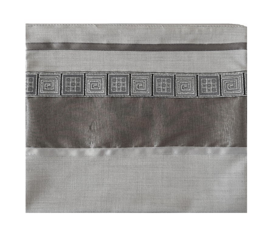 Light Grey Tallit, Bar Mitzvah Tallit Set, Modern Tallit, Contemporary Tallit bag