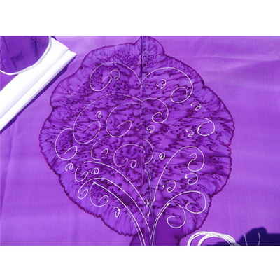 Tree of Life Tallit for Women, Bat Mitzvah Tallit, girls tallit, womens tallit spread, Silk tallit, purple tallit by Galilee Silks