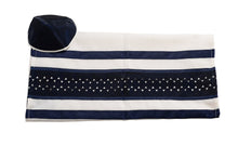 Load image into Gallery viewer, Exclusive Magen David wool Tallit bag, Bar Mitzvah tallit kippah, Wedding tallit from Israel by Galilee SilksExclusive Magen David wool Tallit - Tzitzit Jewish prayer shawl, Bar Mitzvah Tallit from Israel, Wedding Tallit, Hebrew Prayer Shawl and kippah