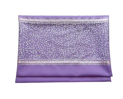 Royal Lilac with Silver and White Flakes Bat Mitzvah Tallit, Tallit for Women, Women's Tallit Prayer Shawl bag