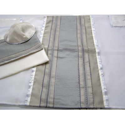 Tallit Stone stripes, Wool Tallit, Bar Mitzvah Tallit Set, Wedding Tallit Prayer Shawl Modern Tallit