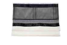 Load image into Gallery viewer, Modern Grey &amp; Black Tallit for Men bag