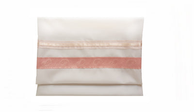 pink paisley bat mitzvah tallit set bag, girls tallit by galilee silks
